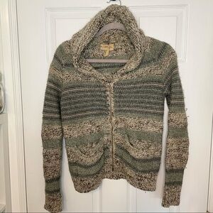 𝅺ARITZIA Wilfred Wool Blend Zip Up Knit Warm Cozy Sweater Shacket Medium